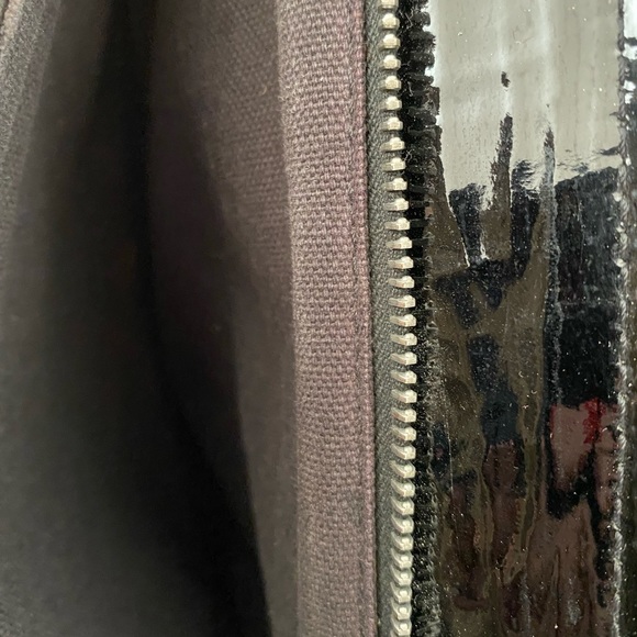 Vintage Dries Van Note black shiny patent leather Y2K 90s handbag - Picture 9 of 11